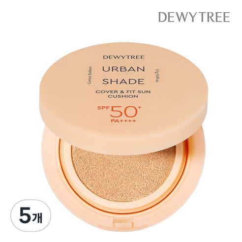 듀이트리 어반쉐이드 커버 앤 핏 선쿠션 SPF50+ PA++++, 14g, 5개