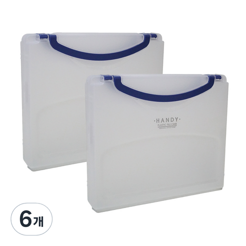 핸디 화일 케이스 5cm, 백색, 6개