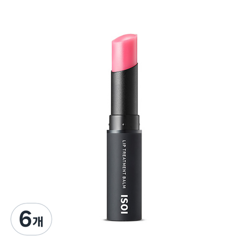 아이소이 립 트리트먼트 밤, 베이비핑크, 5g, 6개