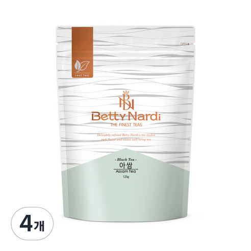 베티나르디 아쌈 지퍼백, 125g, 1개, 4개