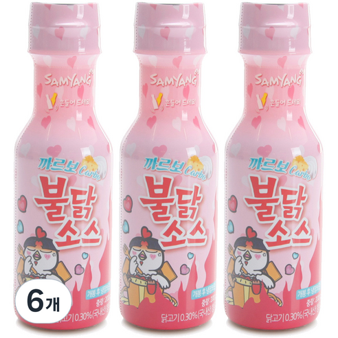 삼양 까르보불닭소스, 200g, 6개