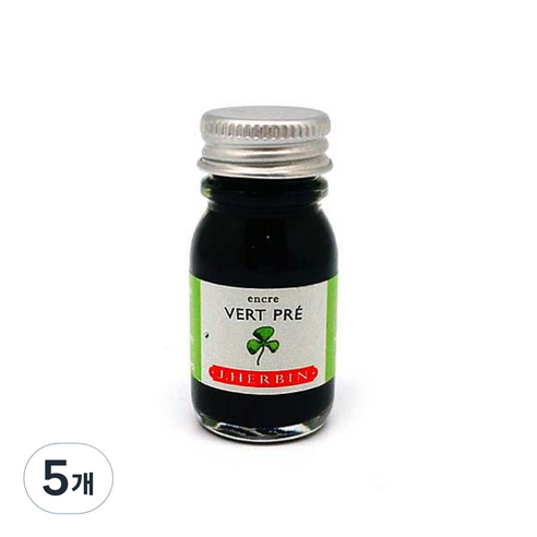 제이허빈 미니잉크10ml, 31 베르뿌레 라임그린, 5개