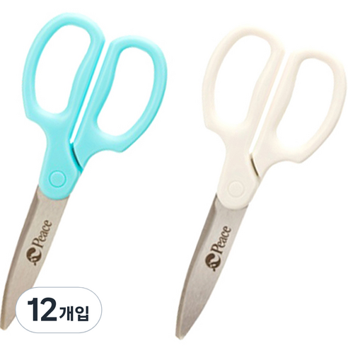 평화 다용도 애플가위, 랜덤 발송, 12개입