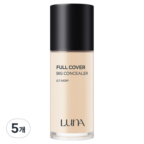 루나 롱래스팅 풀 커버 빅 컨실러 40g, 0.7호 아이보리, 5개