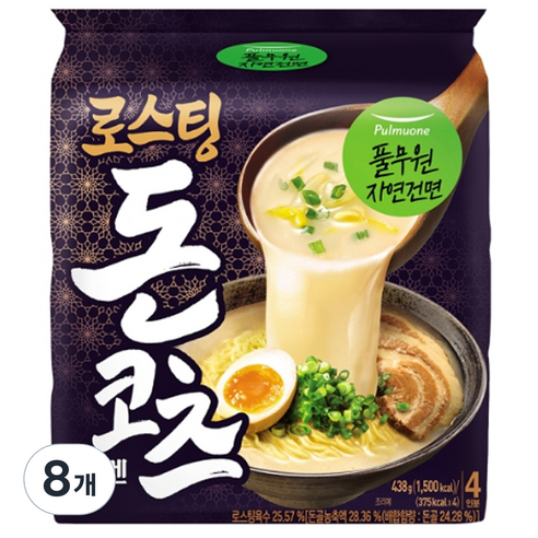 풀무원 로스팅 돈코츠 라멘 4인, 8개