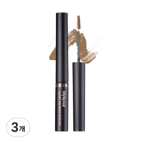 릴리바이레드 스키니메스 브로우 마스카라 3.5g, 그레이 브라운, 3개