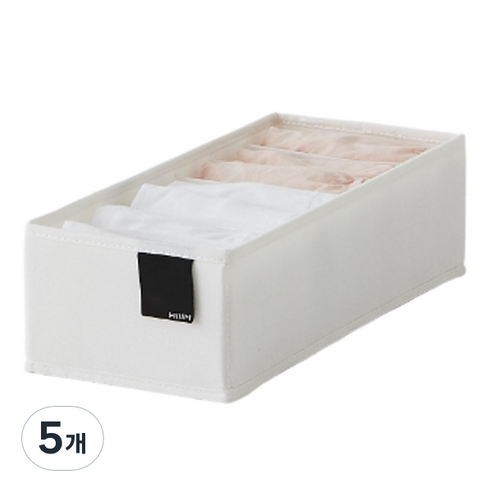 한샘 블랑 드레스룸 서랍정리함 7칸 S, 화이트, 5개