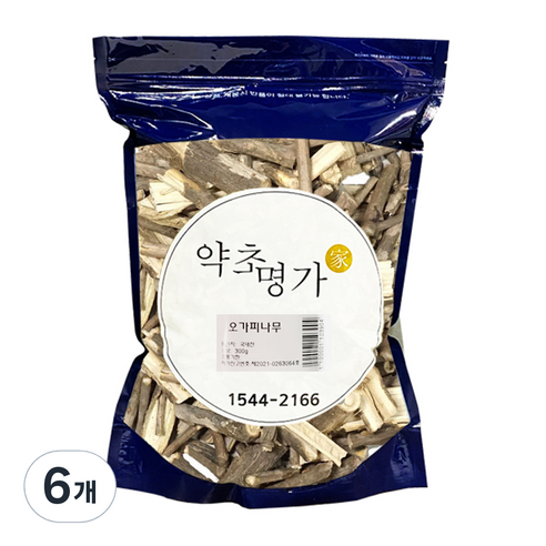 약초명가 오가피나무 한방재료, 300g, 6개