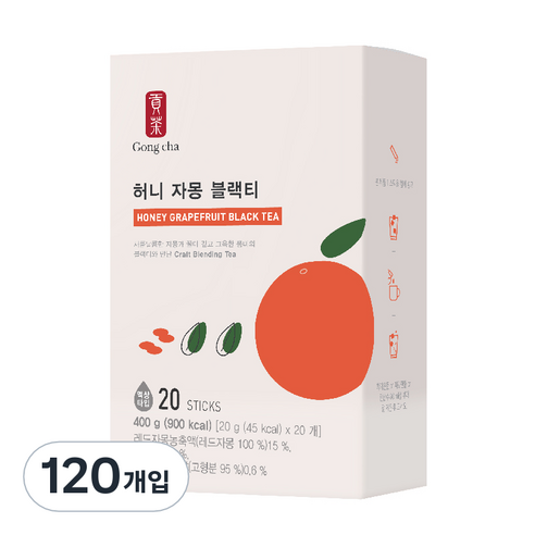 공차 허니자몽블랙티, 20g, 20개입, 6개