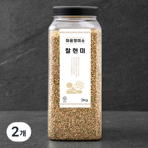 마음정미소 찰현미, 2kg, 2개