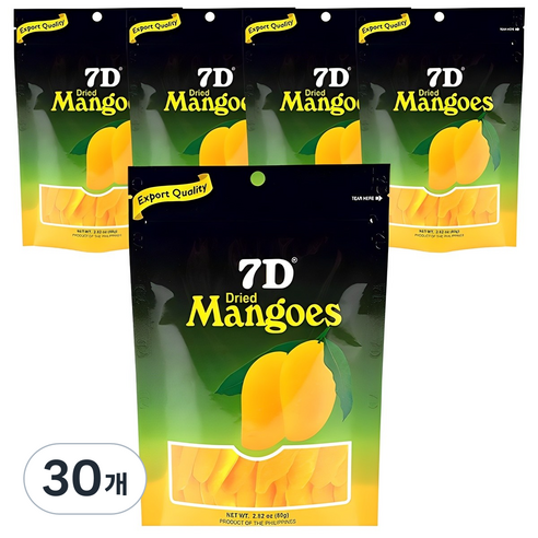 세븐디 7D 건조 망고, 80g, 30개