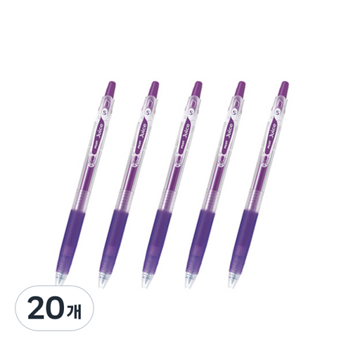 파이롯트 주스 젤잉크펜 0.5mm LJU-10EF, 그레이프, 20개