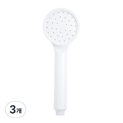 바스템 리워터 퓨어 보들 샤워기, 3개, 화이트
