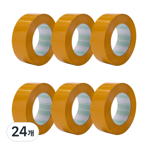 대용량 박스 테이프 4.5cm x 100m, 베이지, 24개