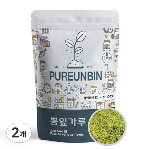 뽕나무잎 가루 분말, 2개, 300g