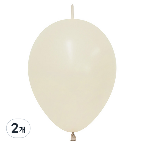 셈퍼텍스 링커 풍선 30cm 50p, 파스텔더스크 크림, 2개