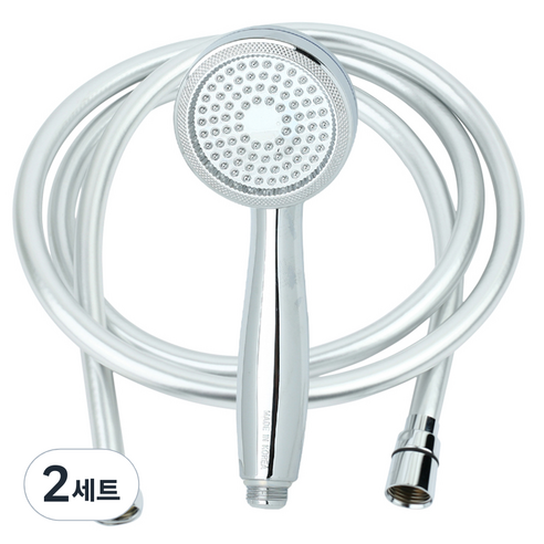 제일바스 잔수제거 샤워헤드 pvc 줄세트 2m, 2세트