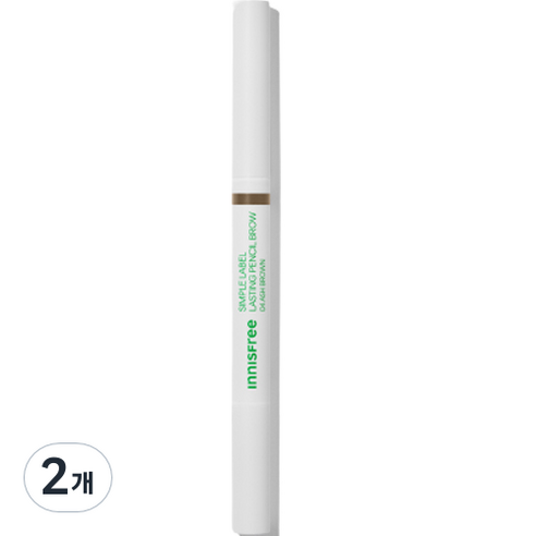 이니스프리 심플라벨 래스팅 펜슬 브로우 0.15g, 4 애쉬 브라운, 2개