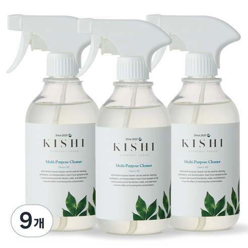 키쉬 프리미엄 다목적 크리너, 500ml, 9개