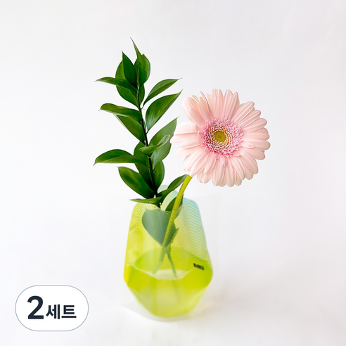 포켓플라워 생화 거베라 한송이 세트, 연핑크, 2세트