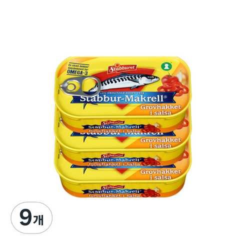 스타부르 캔 고등어 살사, 110g, 9개