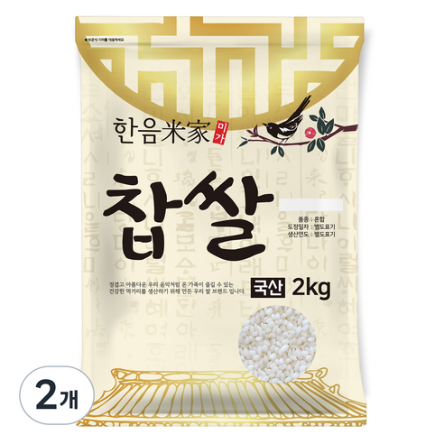 한음미가 찹쌀, 2kg, 6개