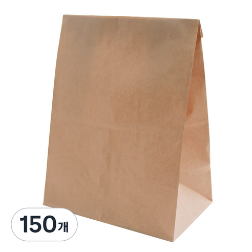 페이퍼백 특대 20 x 13 x 29.5 cm, 크라프트, 150개