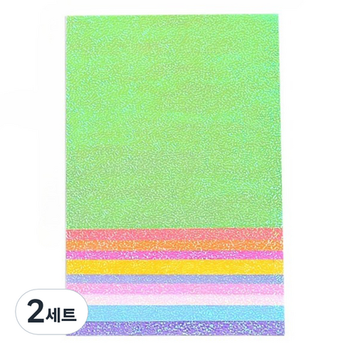 미소로운 반짝이 펄 종이접기 컬러믹스 15 x 15 cm 50p 세트, 2세트, 10색