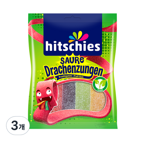 히츨러 히치스 사우어 드라헨 구미, 125g, 3개