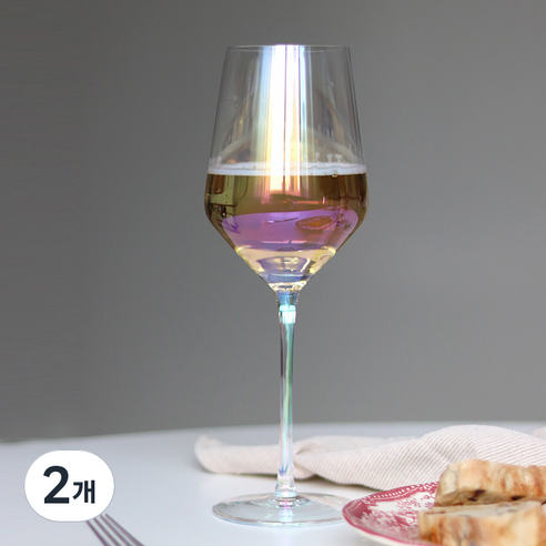 코지테이블 오로라 화이트와인 글라스, 530ml, 2개
