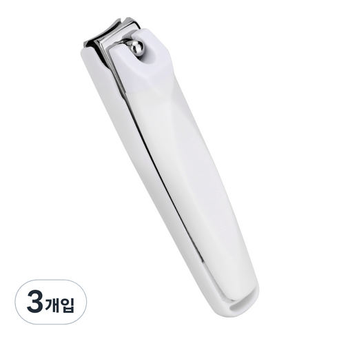 코멧 홈 심플 손톱깎이, 화이트, 3개입