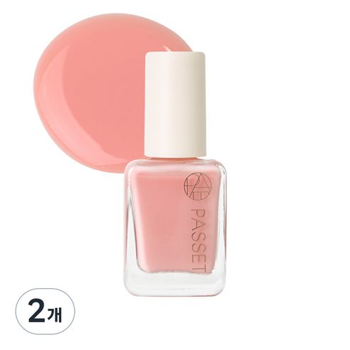 파셋 셀럽 네일컬러 폴리쉬 매니큐어 7ml, 05 밀키핑크, 2개