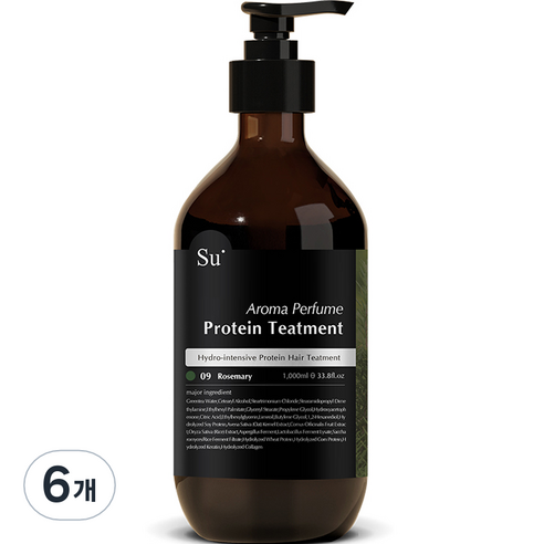 수오가닉 로즈마리 트리트먼트, 1000ml, 6개
