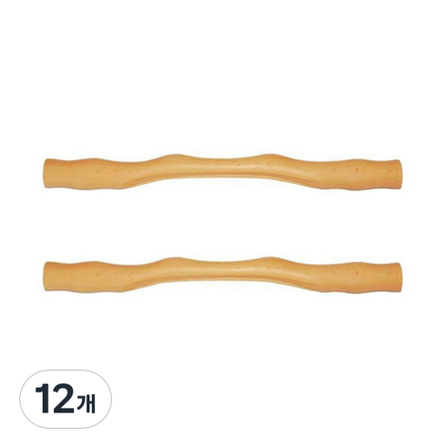 블럭마트 우드 마사지 스틱 41cm, 12개