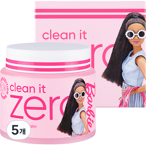 바닐라코 클린잇제로 클렌징밤 오리지널 바비 에디션, 180ml, 5개