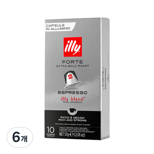 일리캡슐 일리 에스프레소 디카페인 캡슐커피, 6.7G, 1개 Best Top3 일리 네스프레소 호환 캡슐커피 포르테, 5.7g
