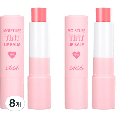 리르 모이스쳐 틴트 립밤 3.5g, 핑크, 8개