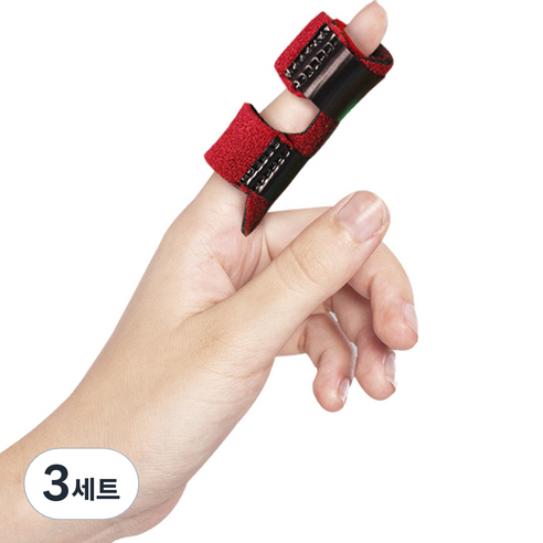 바디큐 닥터스 손가락 고정 보호대 레드 2개입, 3세트