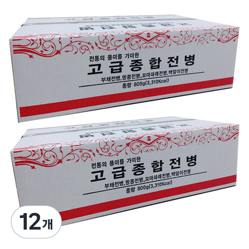 정다운식품 고급 종합 전병, 800g, 12개