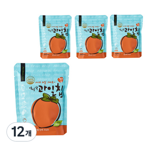아비삭 과일칩, 감, 12개, 14g