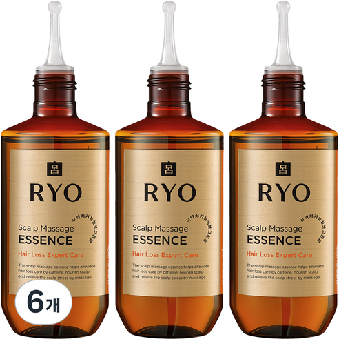 려 자양윤모 9EX 탈모증상전문케어 두피마사지 헤어에센스, 6개, 80ml