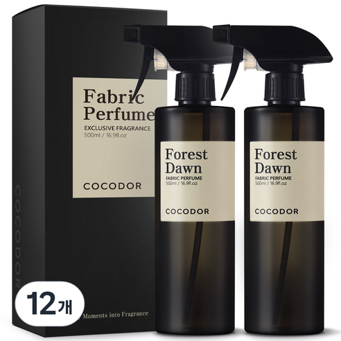 코코도르 룸 앤 패브릭 퍼퓸 섬유탈취제, 500ml, 12개, 포레스트 던