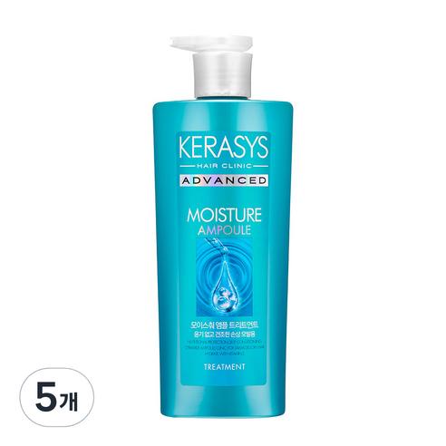 케라시스 어드밴스드 모이스쳐 앰플 헤어트리트먼트, 600ml, 5개