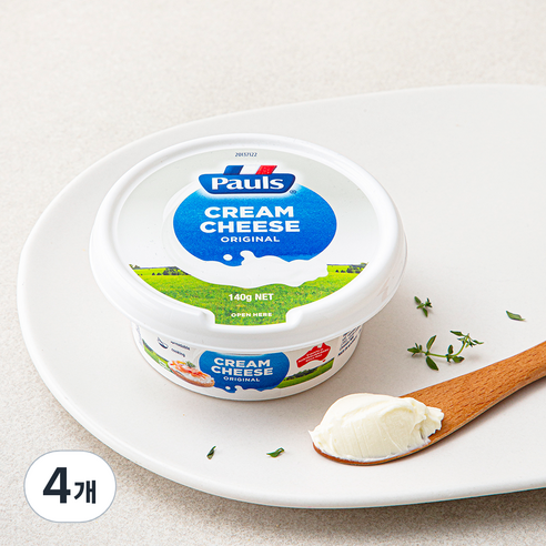 폴스 크림치즈 오리지널, 140g, 1개입, 4개