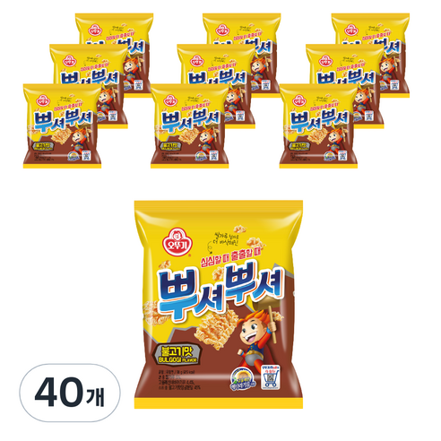 오뚜기 뿌셔뿌셔 불고기맛, 90g, 40개