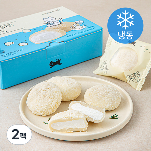 쿠캣 우유 빵빵 찹쌀떡 (냉동), 40g, 8개입, 2개