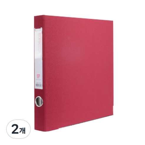 알파 웹D링 바인더 A4 3공 3cm AB948-7, 적색, 2개