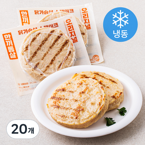 한끼통살 닭가슴살 스테이크 오리지널맛 (냉동), 1개입, 20개