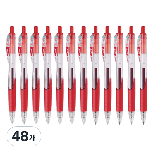 제브라 스라리 젤잉크펜 0.5mm, 레드, 48개