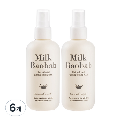 밀크바오밥 헤어 오일미스트, 120ml, 6개